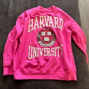 Pink Harvard Sweater